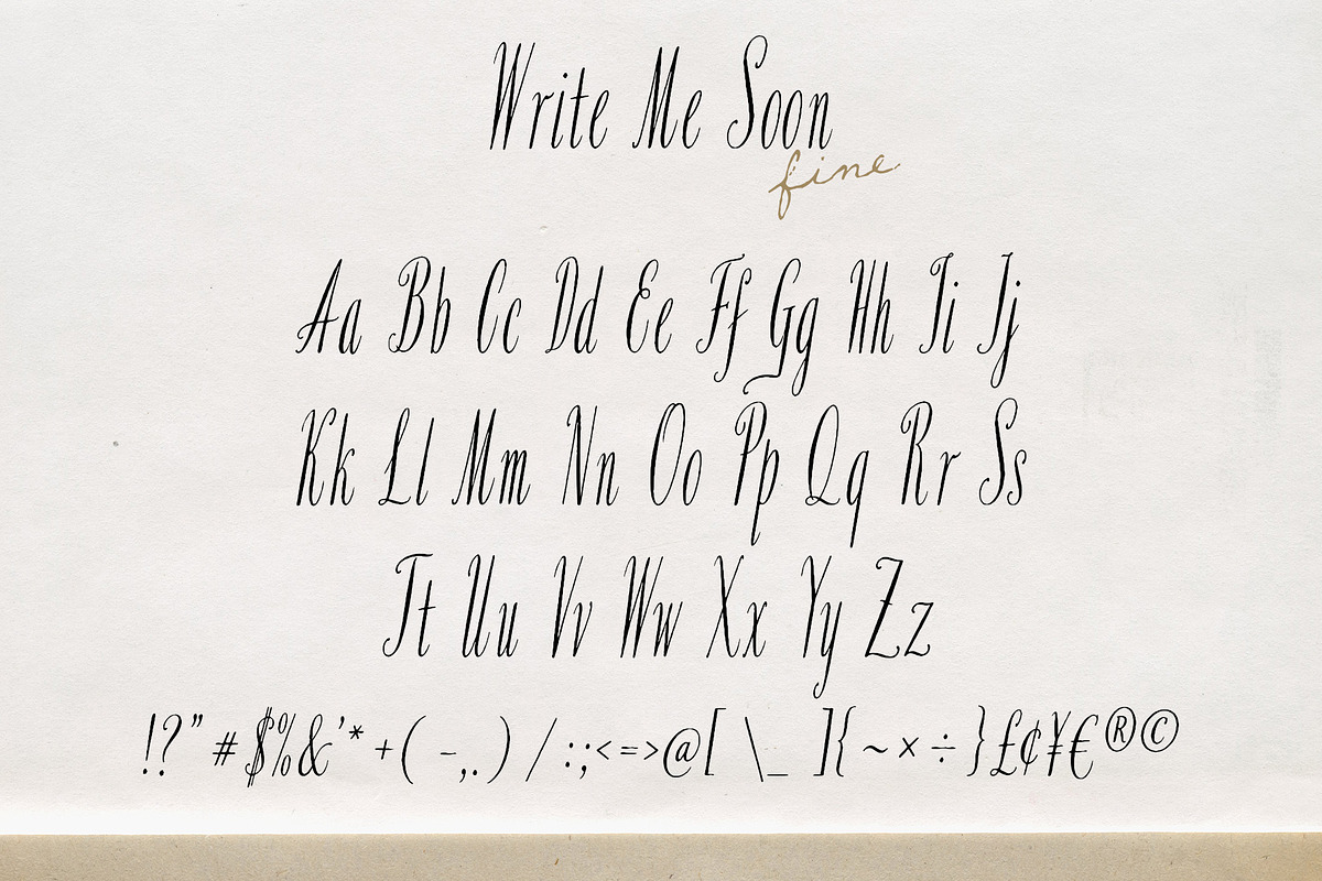 Write Me Soon Handwritten Font Duo, a Handwritten Font by Mneme (Photo 6 of 9)