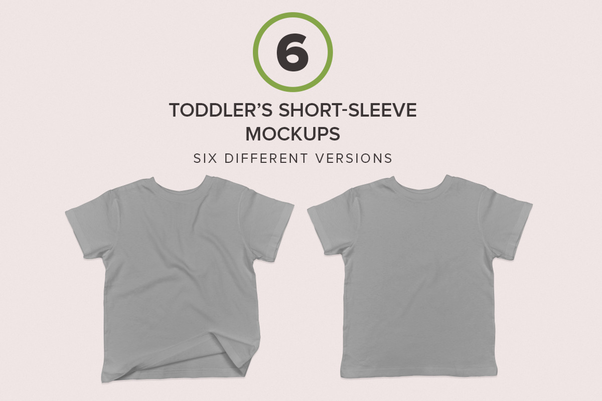 Toddler’s Short-Sleeve Mockups, a Shirt Mockup by GraphicHero (Photo 5 of 7)