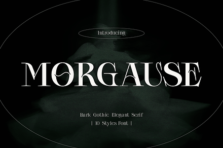 CF Morgause - Gothic Vintage Serif, a Serif Font by Indotype Foundry