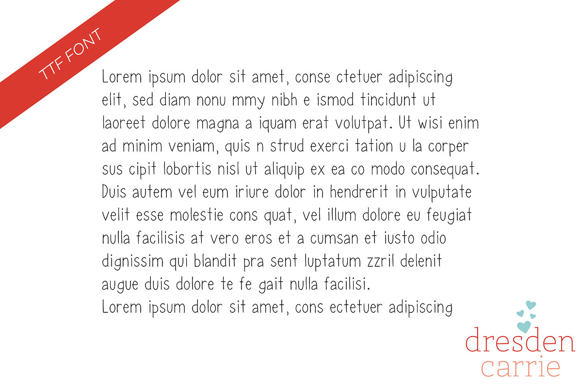 Slender Hand-Drawn Font preview 2