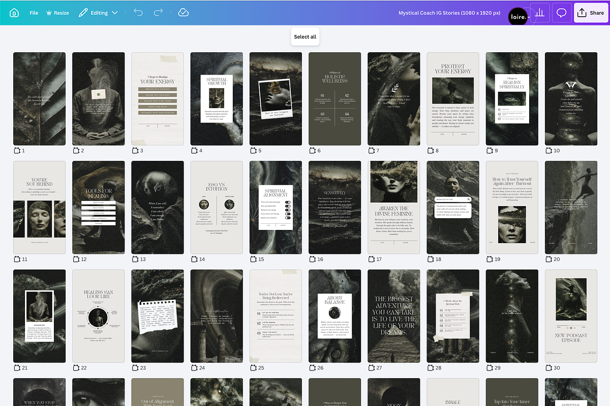 Mystical Instagram Template Bundle, a Social Media Template by Studio Loire (Photo 10 of 10)