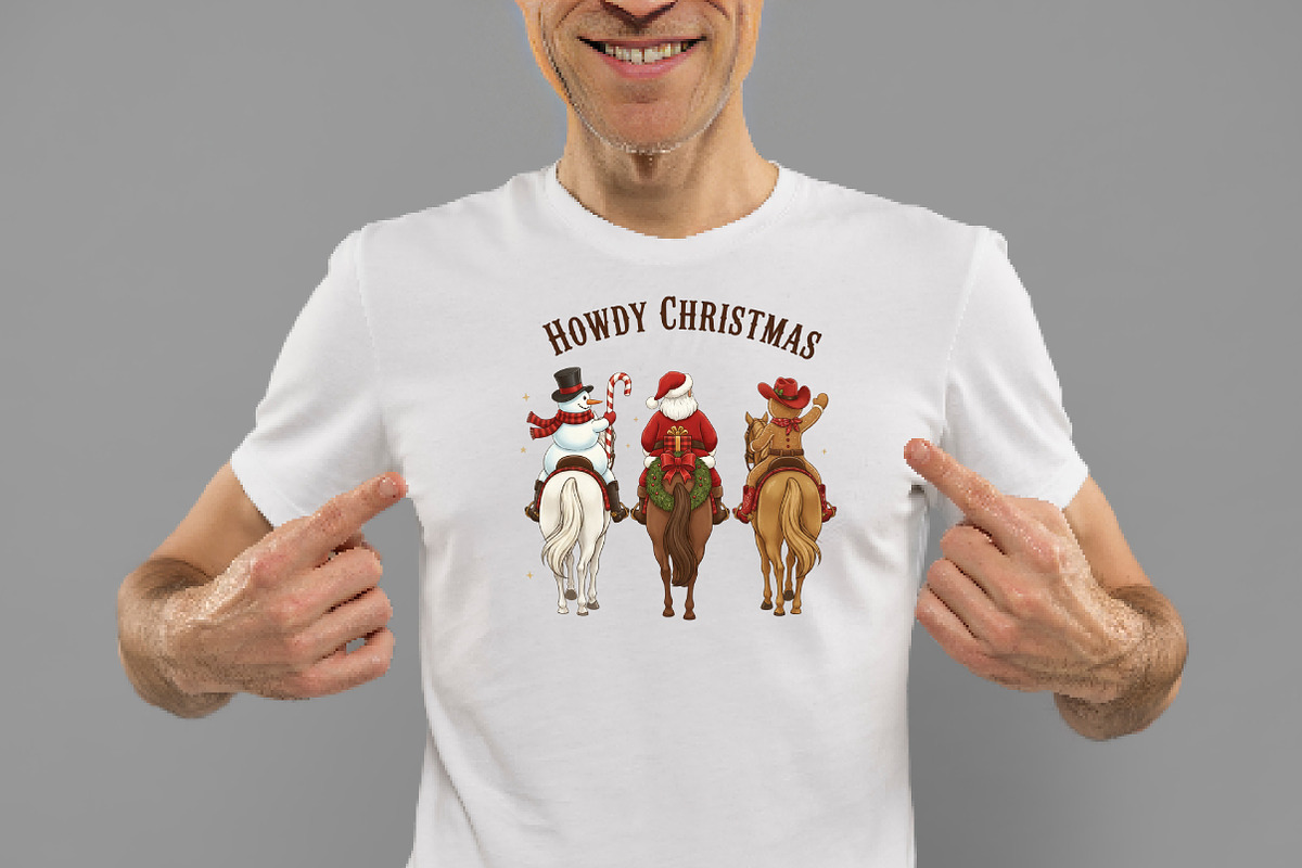 Howdy Christmas Cowboy PNG, an Illustration by Daily.Designs (Photo 2 of 5)