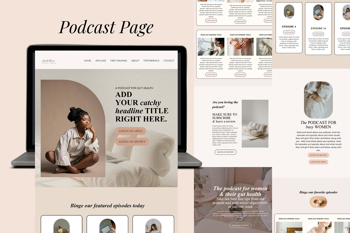 Kartra Membership - Rose Gold Bundle, a Landing Page Template by Solana Creative Co. (Photo 5 of 9)