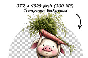 Valentine Farm Garden Animal Clipart, a Graphic by one-touch (Thumbnail 12 of 18)