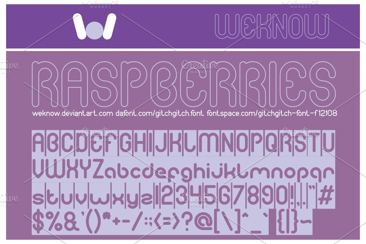 gitch gitch font preview 5