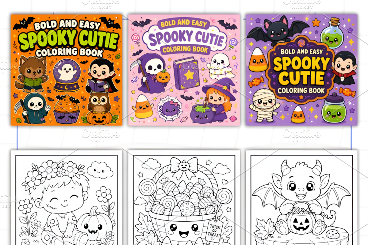Spooky Cutie Bold and Easy, a Seasonal Illustration by Design Station (Photo 2 of 3)