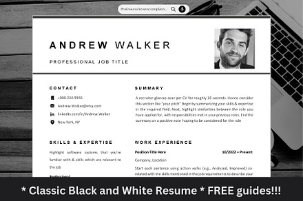 Basic Functional CV with Photo
