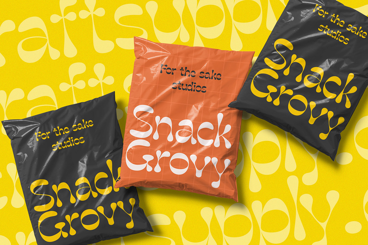 Gadion – Psychedelic Typeface, a Sans Serif Font by Craft Supply Co. (Photo 4 of 8)