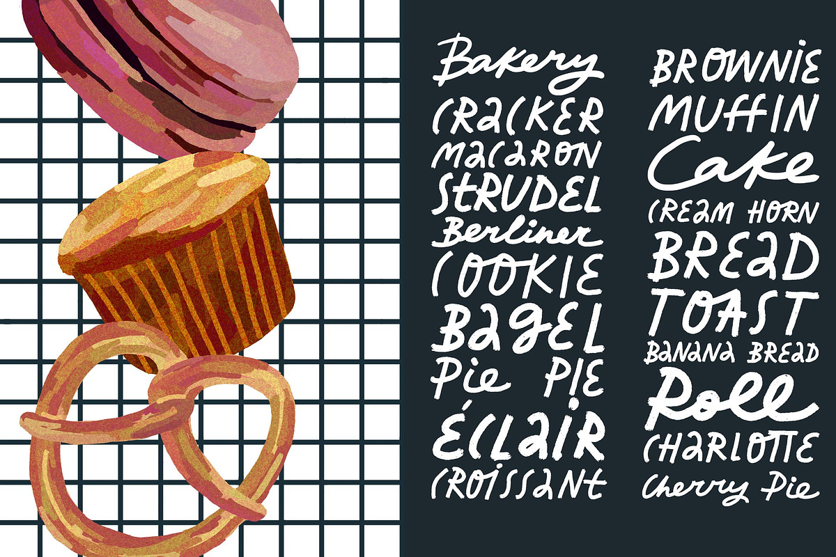 Bakery Products/Dessert Set, a Food Illustration by Anny (Photo 2 of 10)