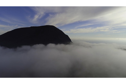 Aerial view of Rock and sky, a Nature Photo by Media Whale Stock