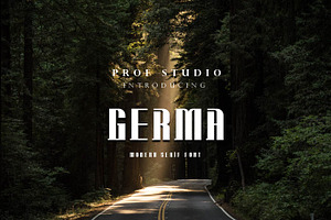 Germa - Modern Stencil Font