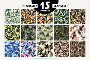 Camouflage Pattern Textures