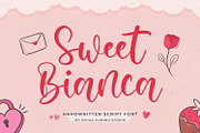 Sweet Bianca Modern Script Font, a Script Font by Kotak Kuning Studio (Thumbnail 1 of 8)