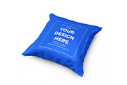 Square Pillow Mockup Template Set, a Household Mockup by DesignRushMarket (Thumbnail 5 of 11)