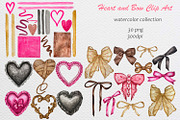 Hand Drawn Love Heart Bow Bundle, a Decorative Illustration by Fresh art by Larysa (Thumbnail 4 of 13)