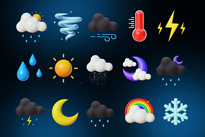 Weather 3D Icons