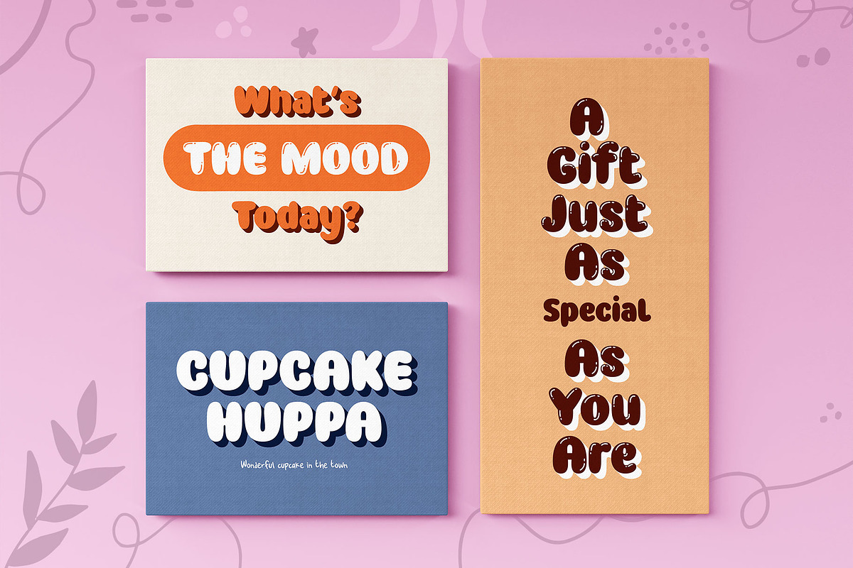 Baloon Everyday - Layered Font, a Sans Serif Font by Arterfak Project (Photo 7 of 13)