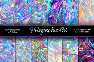 Holographic Foil Digital Paper