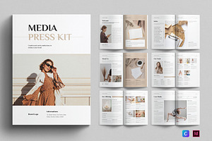 Media Press Kit Template, a Magazine Template by E-Type