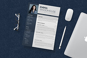 Resume Template 3 Pages with Photo, a Resume Template by Creatiya Type (Thumbnail 3 of 4)