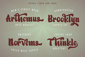 Patric Zihva - Retro Bold Script Fon