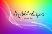 Joyful Whispers font-03-24, a Script Font by canve (Thumbnail 1 of 3)