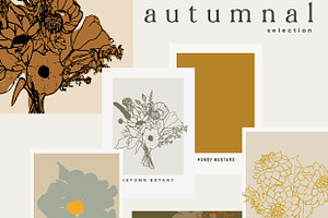 Autumn & Winter Flowers And Posters