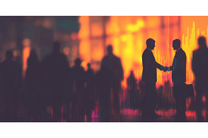 A business network concept is, a Business Photo by ZinetroN