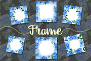 Blue dahlia watercolor PNG clipart, a Decorative Illustration by WatercolorPNG.com (Thumbnail 2 of 8)