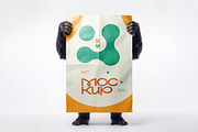 Gorilla Character Mockup Set, a Merchandise Mockup by dpi (Thumbnail 6 of 9)