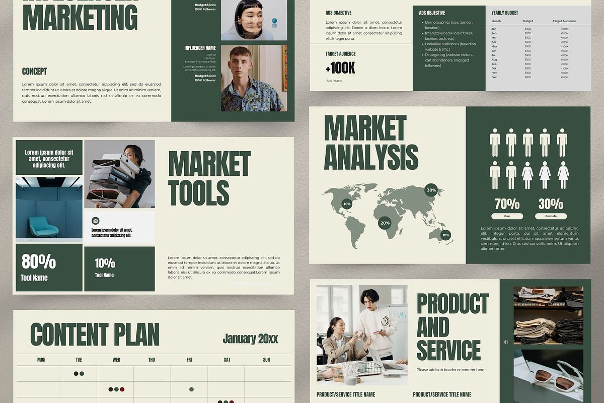 Modern Marketing Research Template, a Presentation Template by Pani Temp. (Photo 5 of 12)