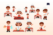 Kid Chef Illustration, an Object Graphic by Claymoon Lab (Thumbnail 2 of 3)