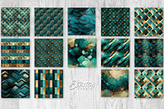 Super Luxe Teal and Gold Textures, a Texture Graphic by Skritch Studio (Thumbnail 2 of 6)
