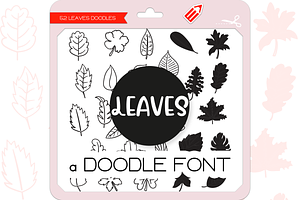 Leaves Doodles - Dingbats Font