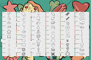 Retro Funky Kitschy Cute Hand Drawn, a Brush Add-On by Funno Co. (Thumbnail 2 of 5)