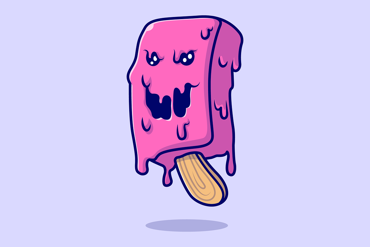 Cute Ice Cream Monster Popsicle, a Food Illustration by Catalyst Labs (Photo 2 of 3)