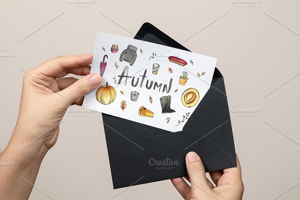 Autumn watercolor essentials, an Illustration by Alena Ermakova (Photo 4 of 4)