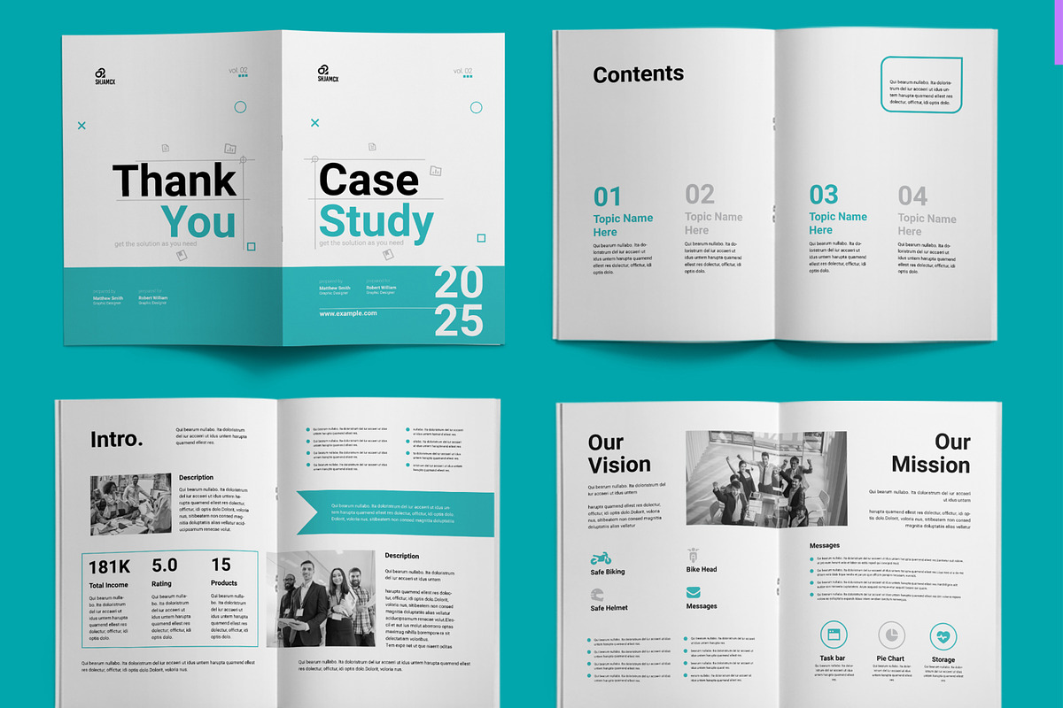 Professional Case Study Booklet, a Brochure Template by ContestDesign (Photo 2 of 3)
