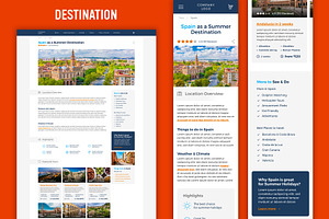 Travel Website Template - PSD & XD