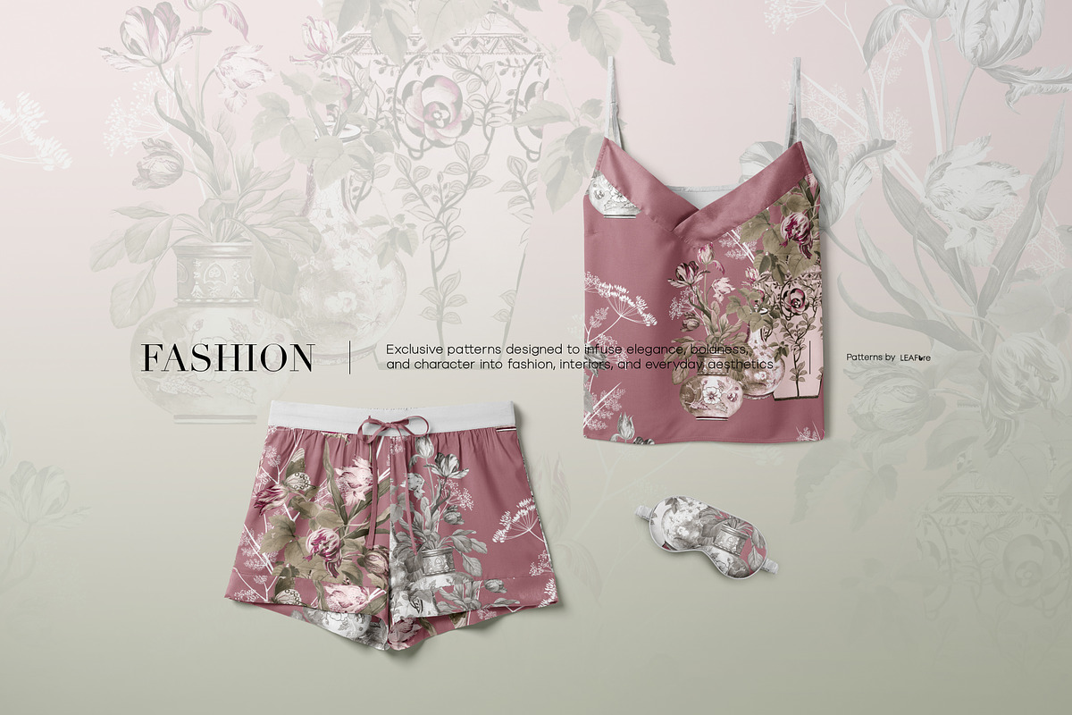 Tulip Hush Luxury Seamless Patterns, a Pattern Graphic by LEAFure (Photo 8 of 10)