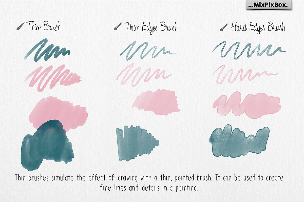 AquaDreams Procreate Brushes, a Brush Add-On by MixPixBox (Photo 4 of 9)