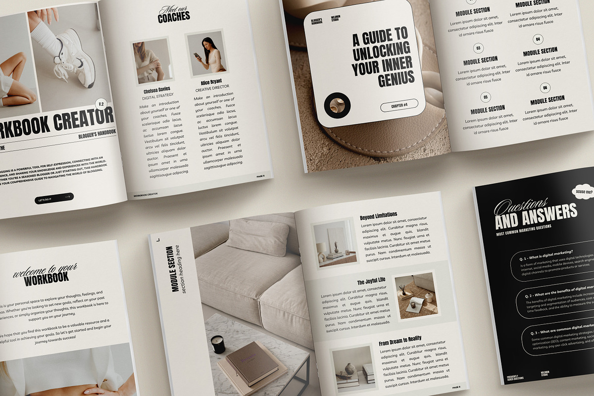 NOLE / Workbook Creator Kit, a Magazine Template by Wildnun Studio (Photo 2 of 31)