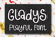 Gladys, a Font by Sulthan Studio (Thumbnail 1 of 7)