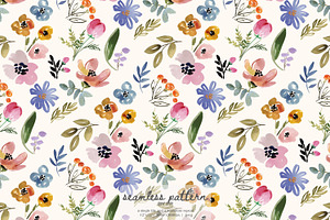 Ditsy floral seamless pattern, a Pattern Graphic by Pink Studio Art