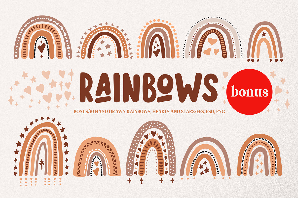 Cutie Dinosaur Font + Free Bonus preview 8