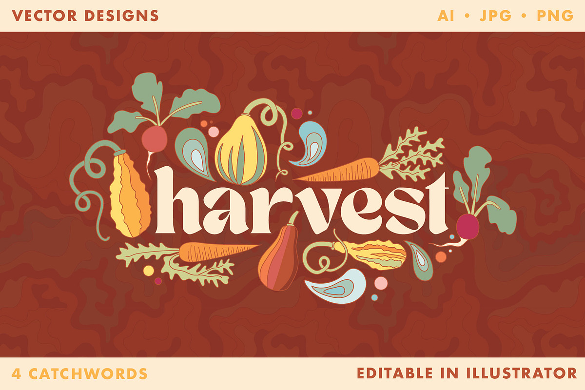 Fall Flashback-Warm Retro Collection, a Pattern Graphic by Anugraha Design (Photo 9 of 12)