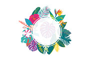 Fancy Tropical flower and leaf, a Decorative Illustration by MooBeer (Thumbnail 8 of 10)
