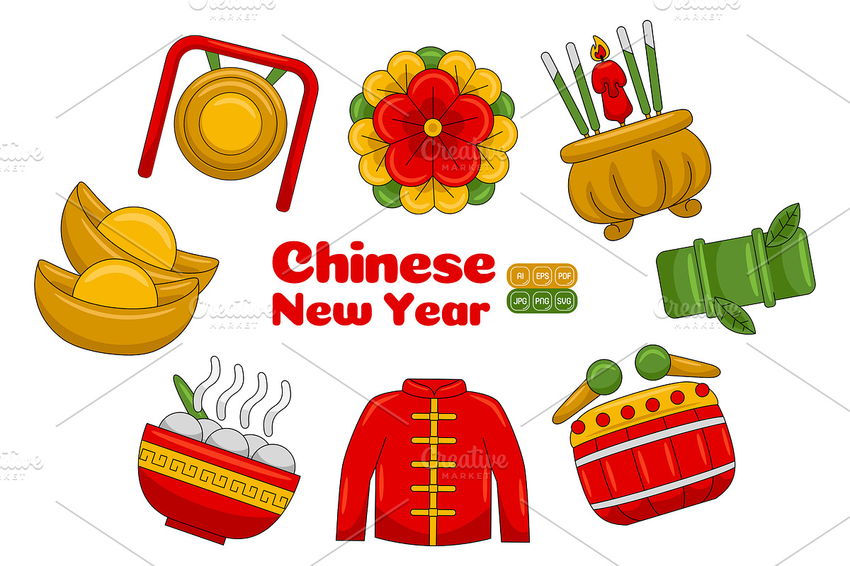 Chinese New Year Festival Vector, an Object Graphic by MEDZ (Photo 3 of 4)