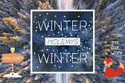 Winter Holidays Sans Serif Font, a Sans Serif Font by Yiru Chen Studio (Thumbnail 1 of 15)