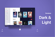 Apple OS Future UI Kit - Music, a Product Mockup by Orizon Design (Thumbnail 2 of 11)